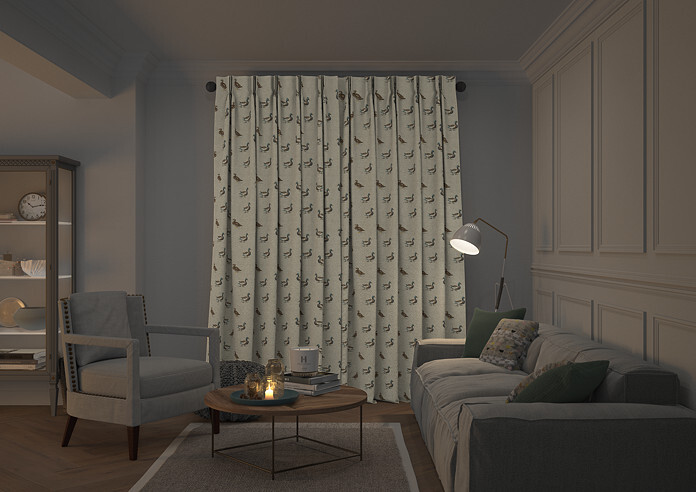 Mallard, Natural - Made to Measure Curtains - Image 7